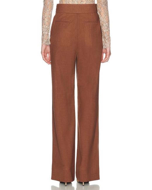 Valentino Brown Functional Suiting Pant