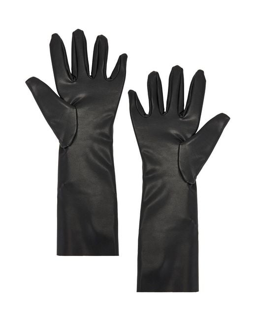 Norma Kamali Black Short Gloves