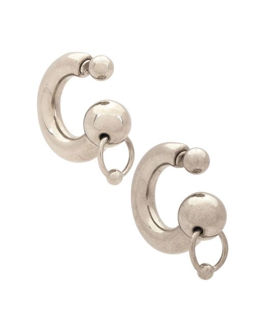 Jean Paul Gaultier Metallic Large Earrings