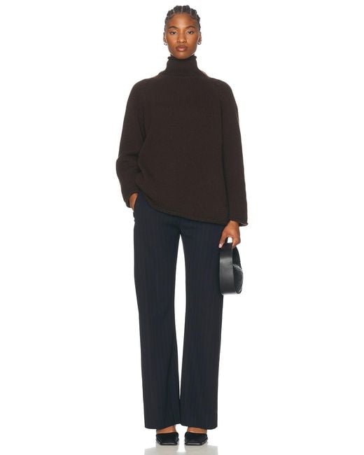 Bode Black Rollneck Cashmere Sweater