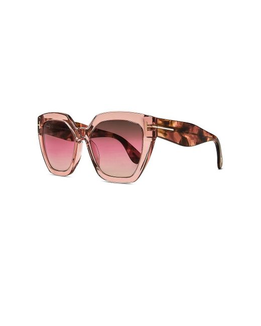 Tom Ford Phoebe Sunglasses in Pink | Lyst
