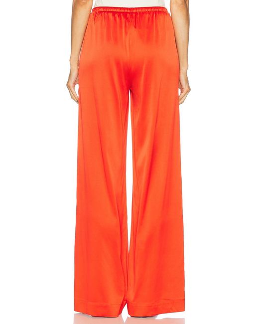 ÉTERNE Red Brody Silk Pant