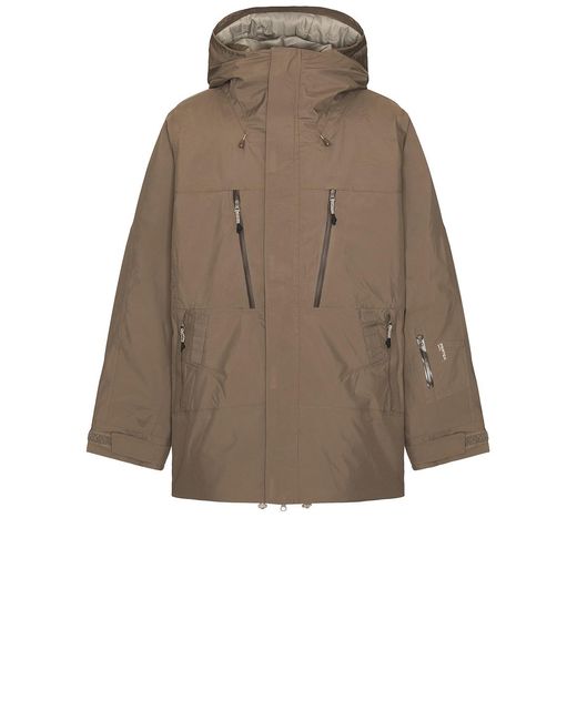 White/space Brown Parka Jacket for men