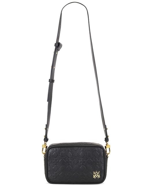 Amiri Black Ma Quad Leather Camera Case for men