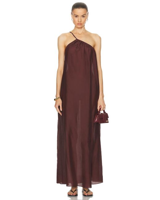 Matteau Purple Voluminous One Shoulder Dress