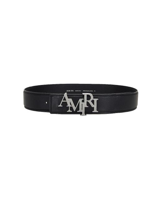 Amiri Black 4cm staggered Belt for men