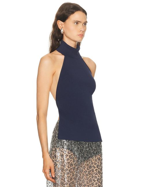 Cult Gaia Blue Wake Top