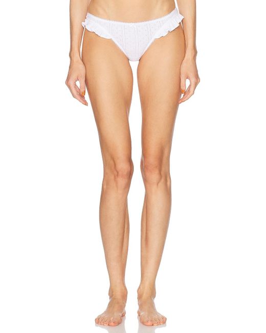 Cou Cou Intimates White For Fwrd The Butterfly Thong