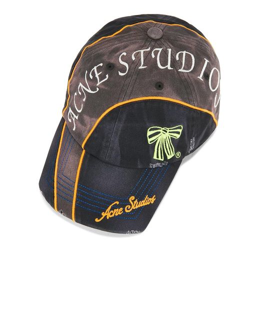 Acne Black Cuddy Sponsor Cap for men