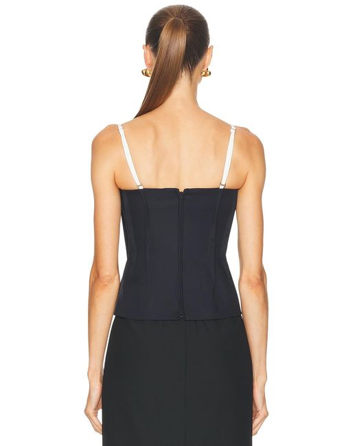 Jonathan Simkhai Black Charlee Bustier Top