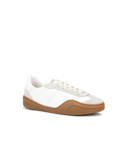 Acne White Bars W Low Sneaker
