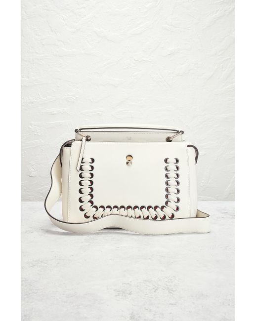 Fendi White Dotcom Shoulder Bag