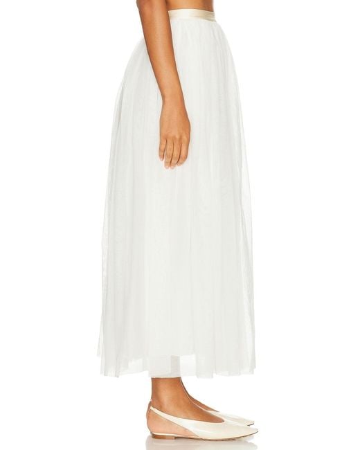 Bode White Tulle Tea Skirt