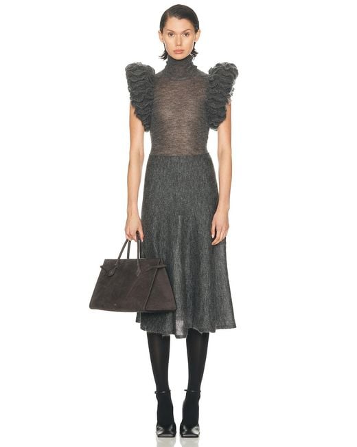 Alaïa Gray Alaïa Padded Bodysuit