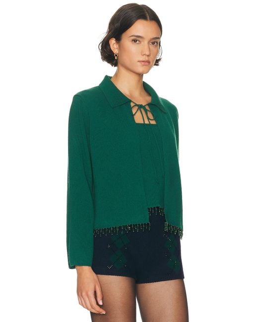 Bode Green Lodge Cardigan