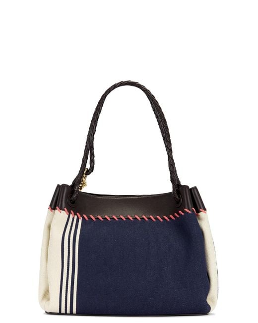 Bottega Veneta White Large Parachute Mariniere Bag