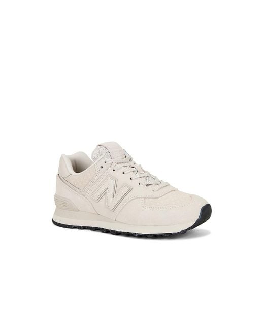 New Balance White 574 Sneaker