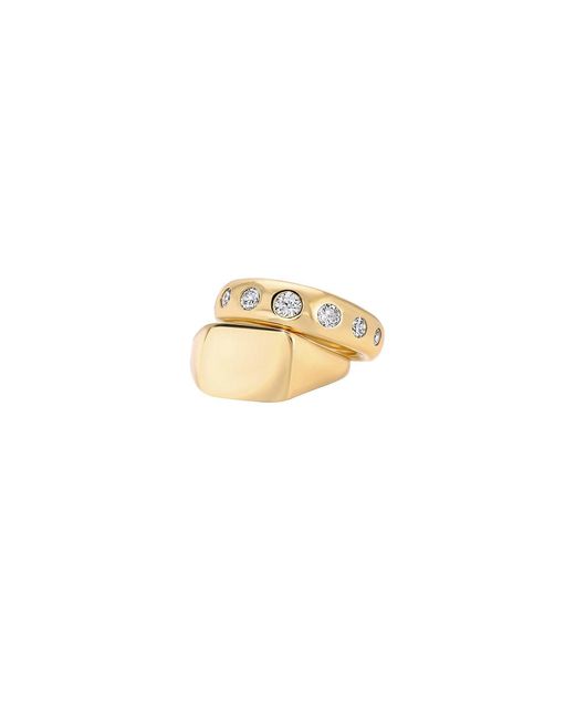 Mega White The Signet Pinky Stack