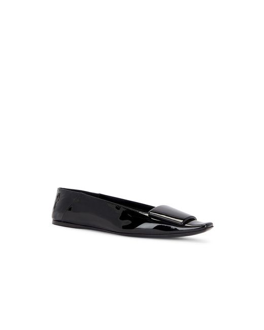 Saint Laurent Black Poppi Flat