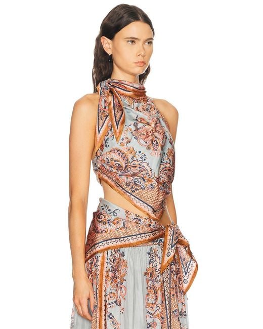 Zimmermann Multicolor Aster Scarf Top