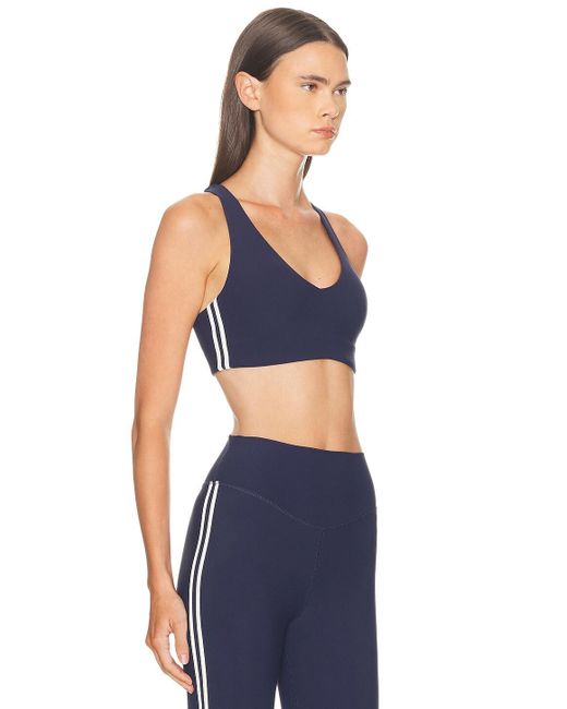 The Upside Blue Daytona Jetta Racerback Sports Bra