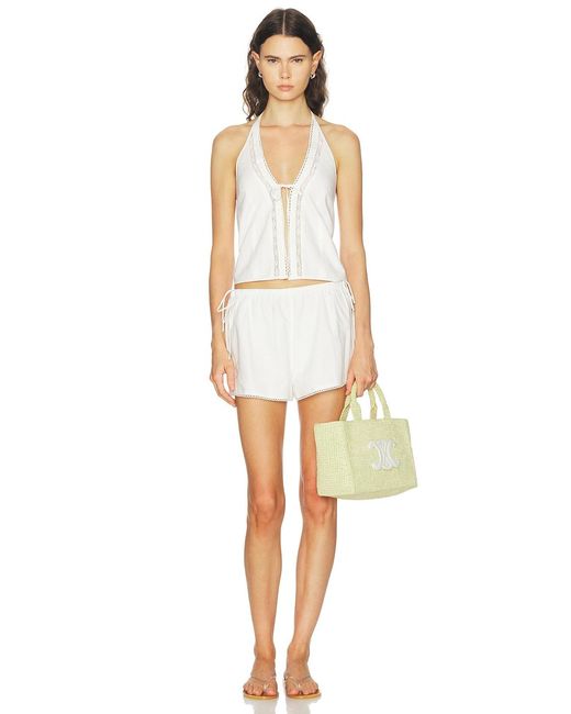 ELCE White Marisol Short