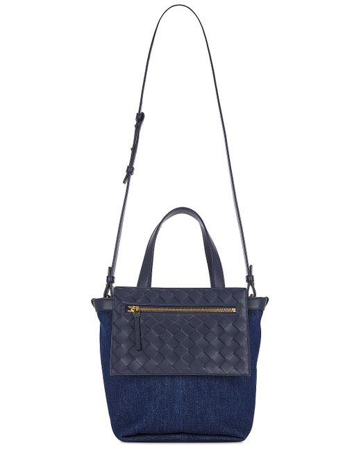 Bottega Veneta Blue Mini Flip Flap Bag