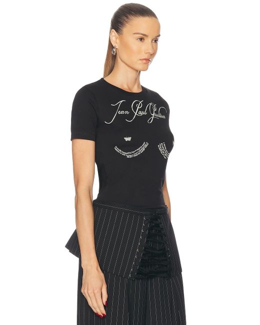 Jean Paul Gaultier Black Tattoo Baby Tee