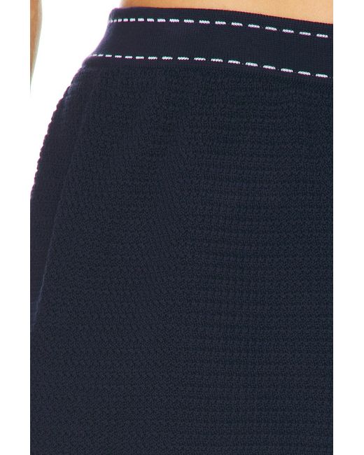 Versace Blue Knit Mini Short