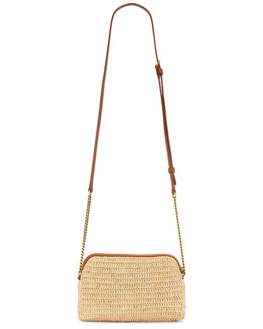 Saint Laurent Natural Gaby Zipped Pouch Chain Bag