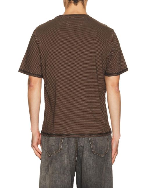 Commission Brown Reversed Tee for men