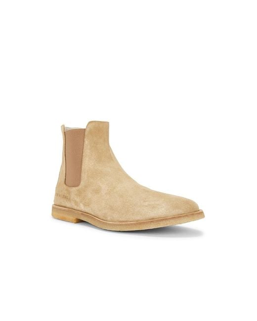 Common Projects Natural Suede Chelsea Boot for men