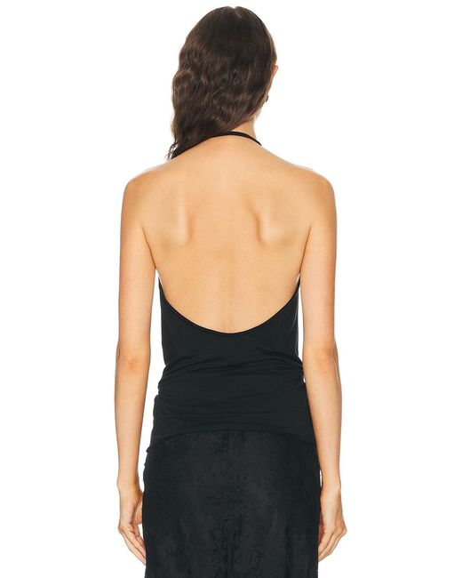 ÉTERNE Black Anja Soft Jersey Top