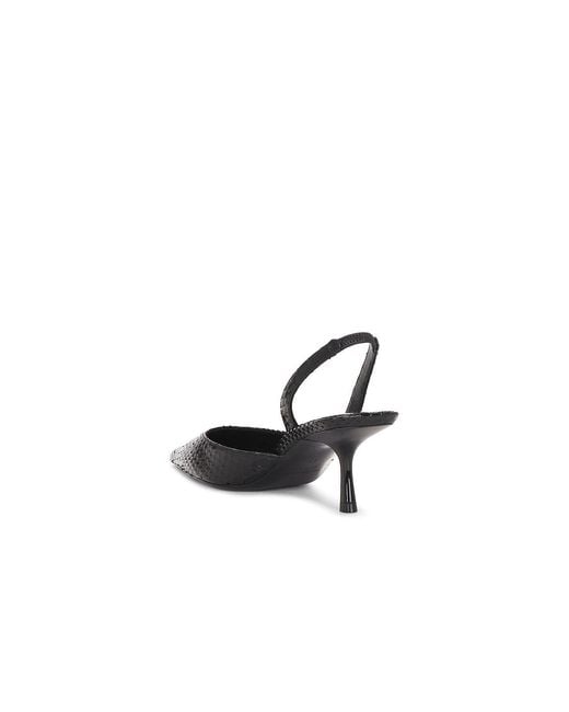 Saint Laurent White Marida Python Slingback Pump