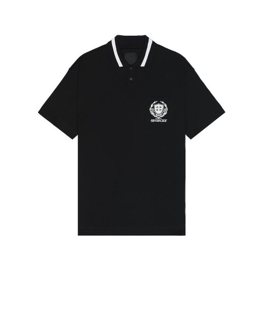 Givenchy Black Short Sleeve Polo for men
