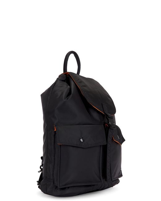 Alpha Industries Black Nylon Backpack for men