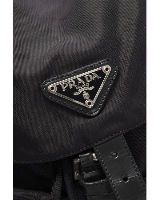 Prada Black Tessuto Backpack