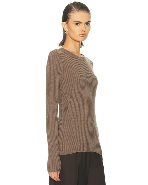 Helmut Lang Multicolor Open Back Ribbed Top
