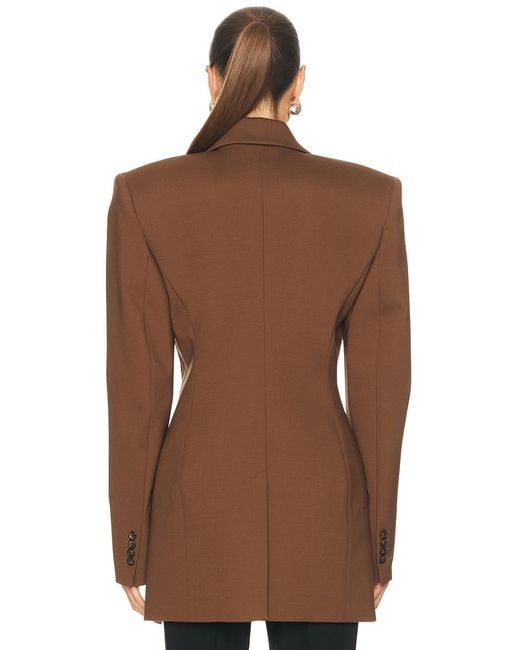 Mugler Brown Tailored Blazer