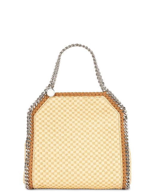 Stella McCartney Natural Woven Raffia Mini Tote Bag