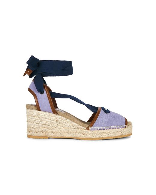 Versace Blue Wedge Sandal