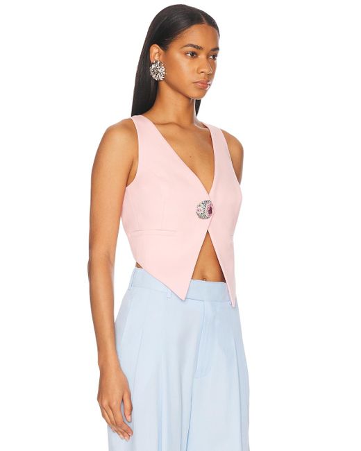 Area White Crystal Gemstone Cluster Gilet