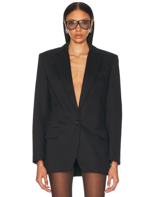 Alexandre Vauthier Black Cotton Tailoring Blazer