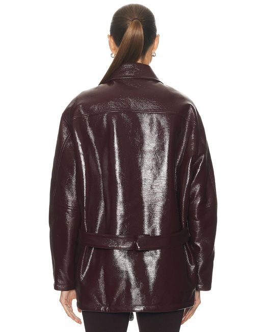 Courreges Brown Maxi Bomber Jacket