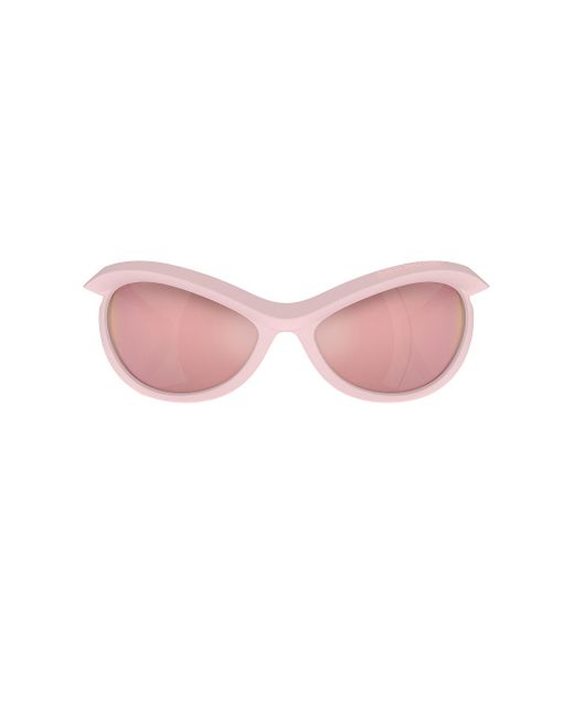 Burberry Pink Oval Sunglasses