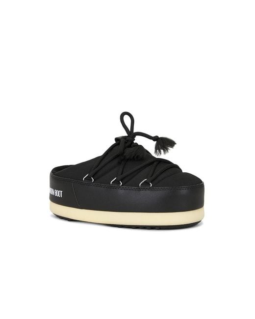 Moon Boot Black Evx Mule Nylon Boot