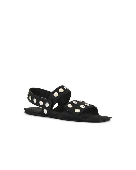 Khaite Black Boden Flat Sandal