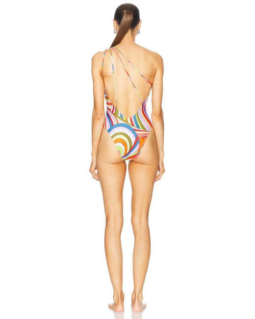 Emilio Pucci One Piece Swimsuit in Orange | Lyst Emilio Pucci One Piece Swimsuit in Orange | Lyst