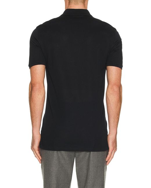 Givenchy Black Front Pocket Polo for men