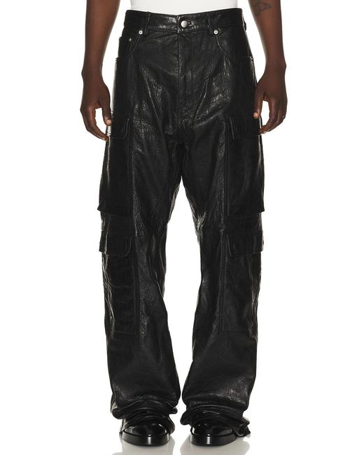 Rick Owens Black Geth Cargo for men